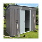 Apex Roof Outdoor Metal Storage Shed 4x6ft 154cm With Sliding Door Air Vents